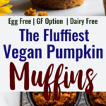 Vegan Pumpkin Muffins collage photo